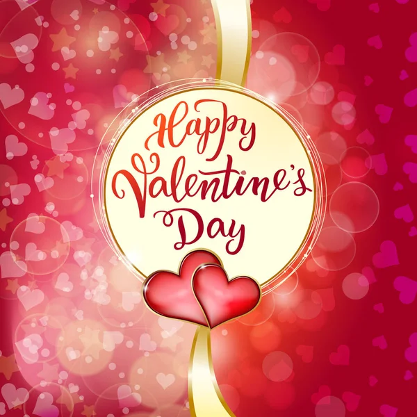 Originele handgeschreven tekst Happy Valentine 's day — Stockvector