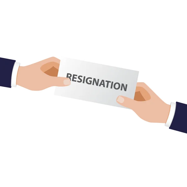 Resignation of the government or workers Stock Vector