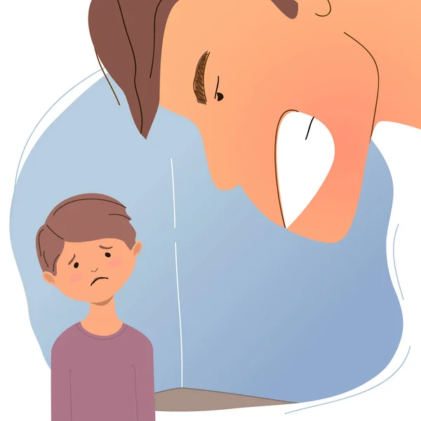 Child abuse — Stock Vector