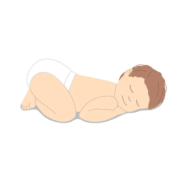 Söt liten baby sleep — Stock vektor