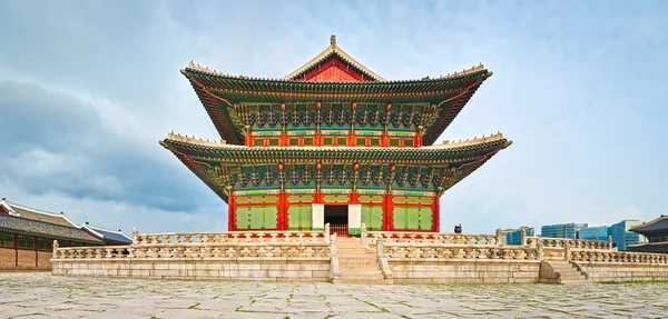 Palácio Gyeongbokgung. Coreia do Sul. Panorama — Fotografia de Stock