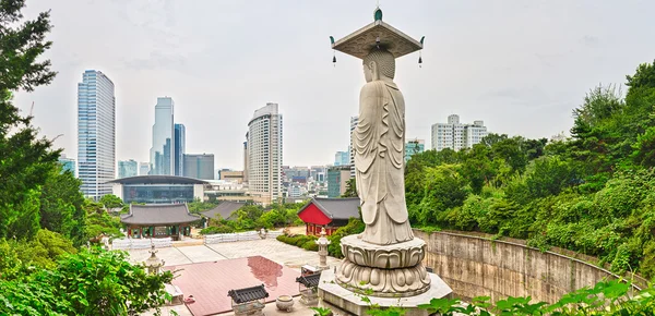 Bongeunsa-templet. Sydkorea. Panorama — Stockfoto