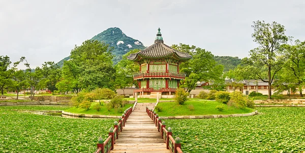 Gyeongbokgung Paleis. Zuid-Korea. Panorama — Stockfoto