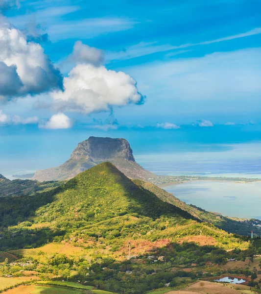 Вид з точки зору. Маврикій. — стокове фото