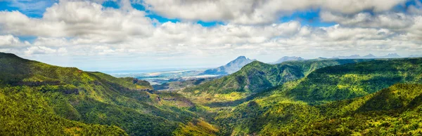 Nézd meg szurdok szemszögéből. Mauritius. Panoráma — Stock Fotó