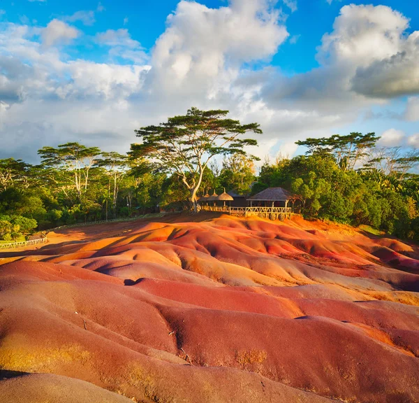 Сім кольору землі. Маврикій. — стокове фото