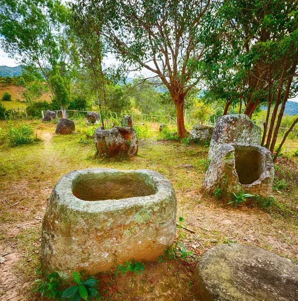 The Plain of jars. Laos — Stock Photo, Image