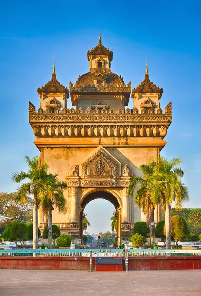 Patuxay-Denkmal in vientiane, laos — Stockfoto