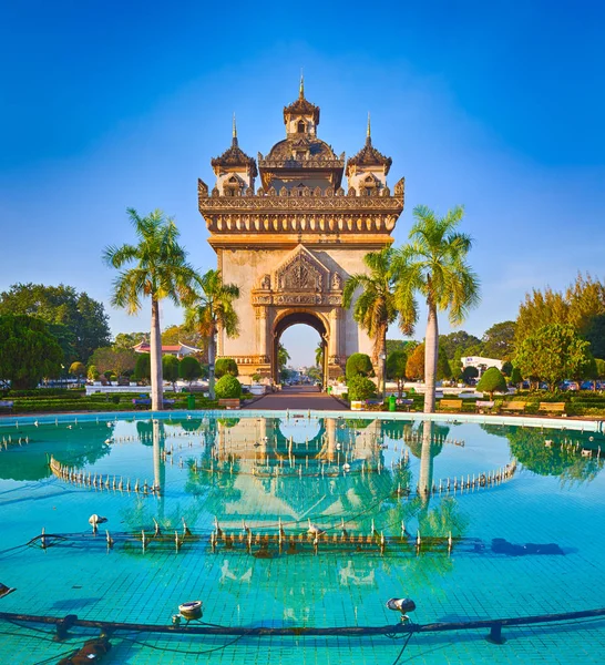 Patuxay-Denkmal in vientiane, laos — Stockfoto