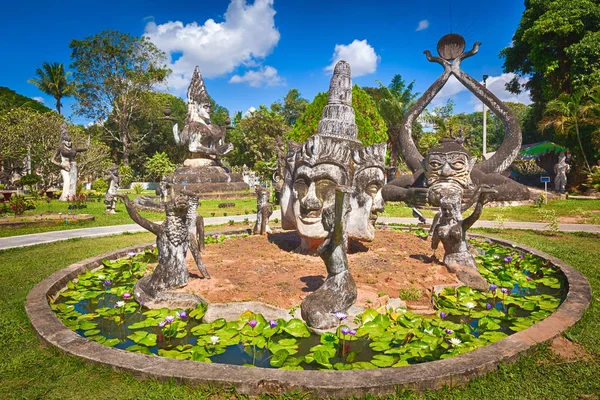 Budda park, vientiane, laos — Zdjęcie stockowe