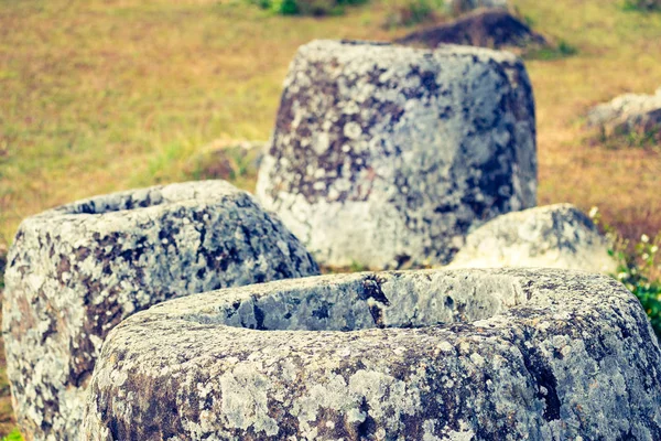 The Plain of jars. Laos — Stock Photo, Image