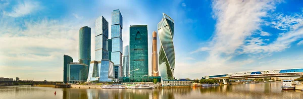 Москва-Сіті горизонт. Панорама — стокове фото