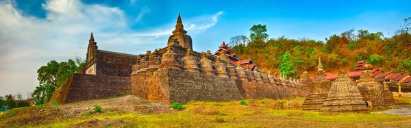 Shai-thaung Tempel in Mrauk U. Myanmar. Hochauflösendes Panorama — Stockfoto
