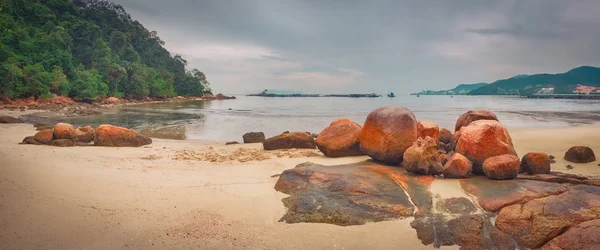 Penang Nemzeti Park, Malajzia. Panoráma — Stock Fotó