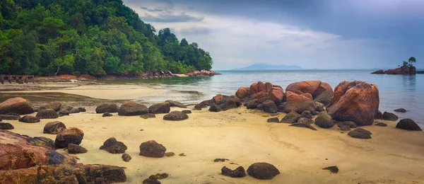 Penang Nationaal Park Regenachtige Dag Maleisië Panorama — Stockfoto