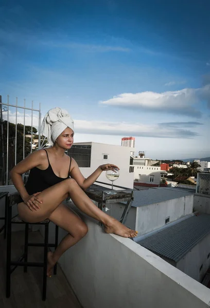 Retrato Estilo Moda Uma Bela Mulher Madura — Fotografia de Stock