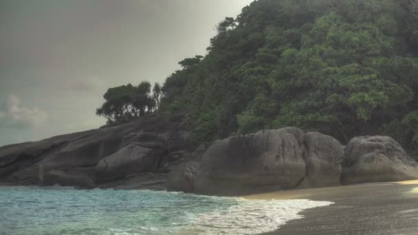 Strand von Similan — Stockvideo