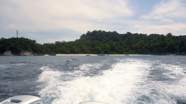 Velocidade partida de Similan Islands — Vídeo de Stock