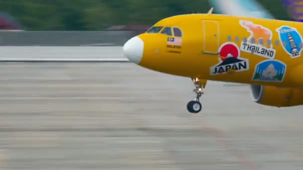 320 nolu Airbus uçağı iniyor. — Stok video