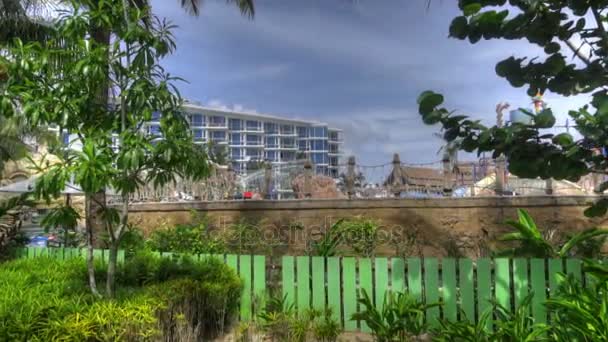 Аквапарк в отеле, Пхукет Таиланд — стоковое видео