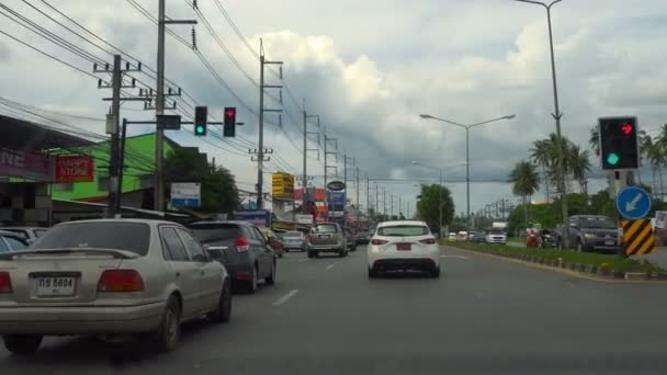 Autobahn der Insel Phuket — Stockvideo