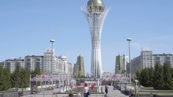 Centro de la nueva Astana — Vídeo de stock