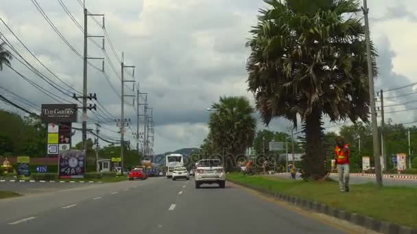 Autobahn der Insel Phuket — Stockvideo