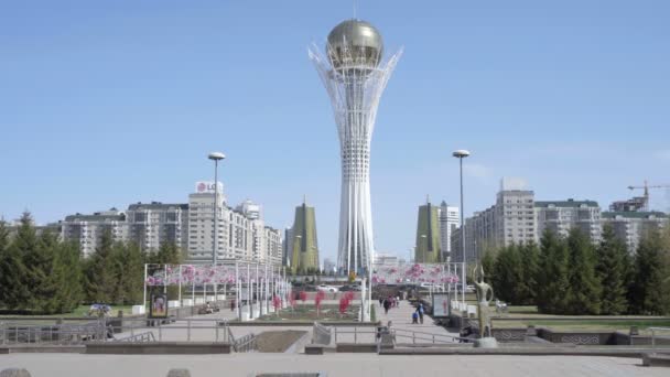 Centro de la nueva Astana — Vídeo de stock