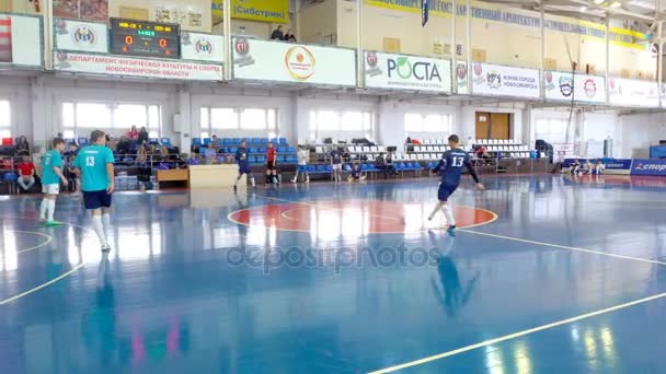 Durante um jogo de Futsal — Vídeo de Stock