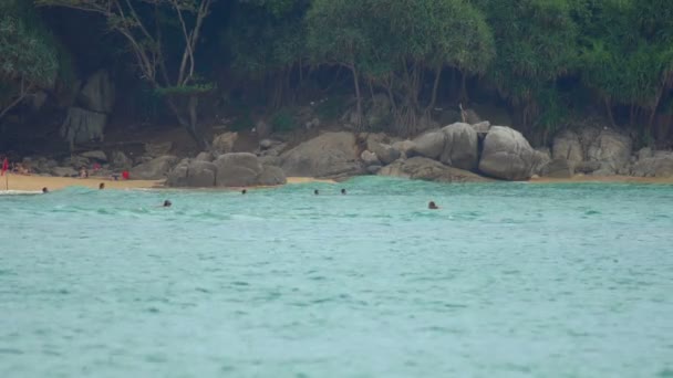 Surfista en las olas — Vídeo de stock