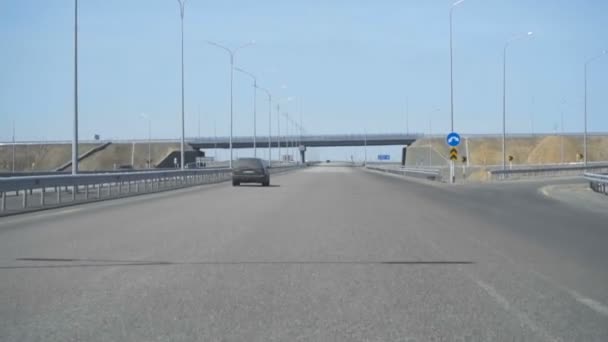 Nova rodovia no Cazaquistão — Vídeo de Stock