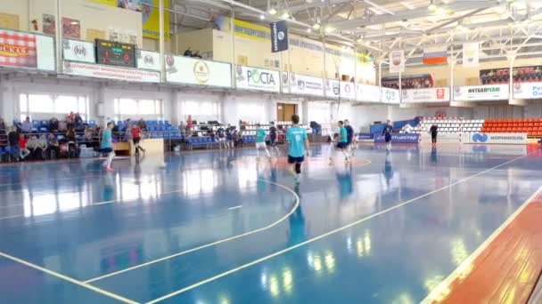 Durante un partido de Futsal — Vídeo de stock