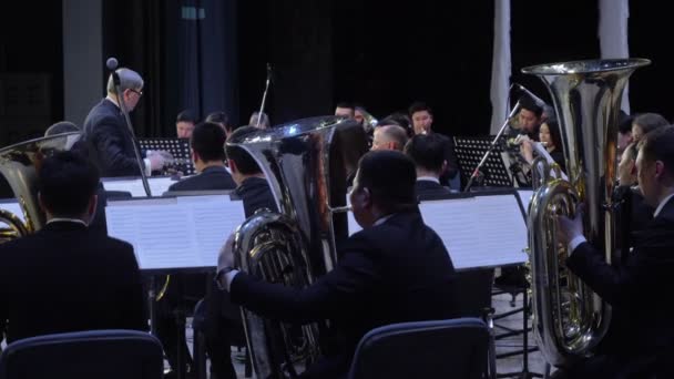 Concierto de Orquesta Filarmónica — Vídeos de Stock