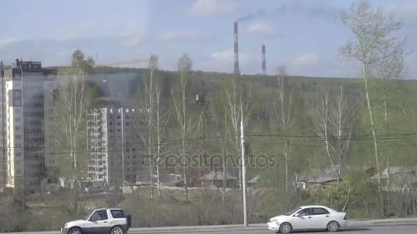 Voorstad van Novosibirsk — Stockvideo