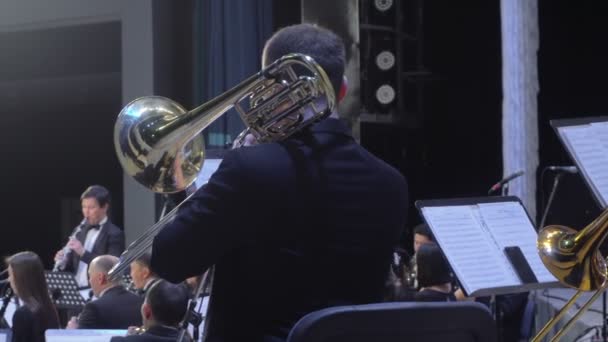 Concierto de Orquesta Filarmónica — Vídeo de stock