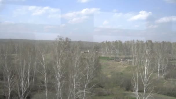 Siberia primavera paisaje — Vídeo de stock