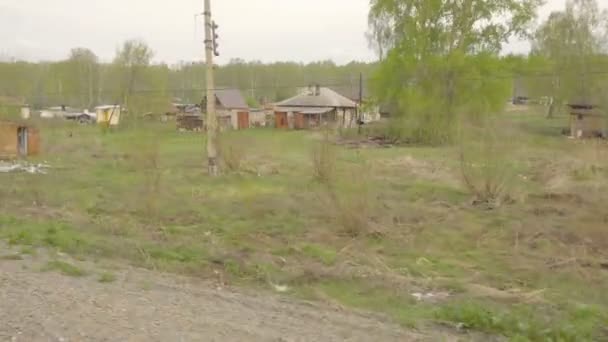 Сибірський весняний пейзаж — стокове відео