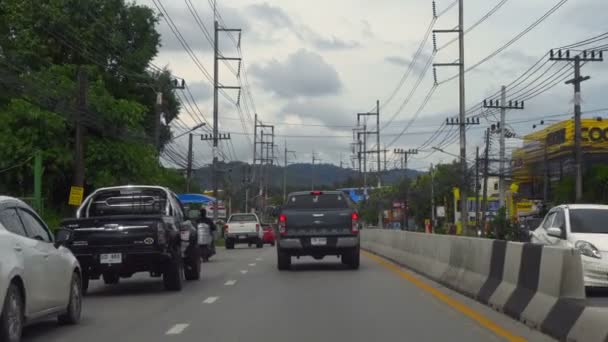 Autobahn der Insel Phuket — Stockvideo