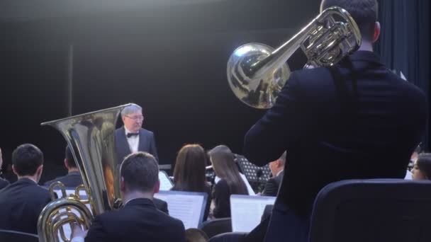 Concert van het Philarmonic Orchestra — Stockvideo