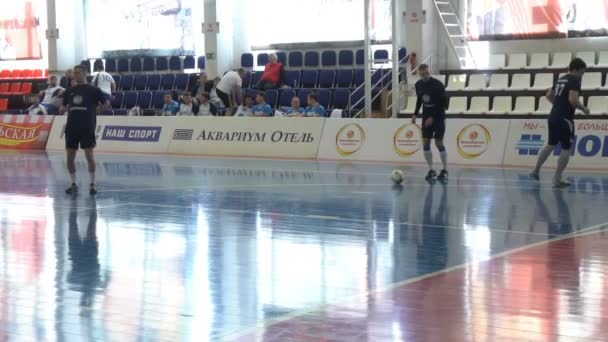 Durante un partido de Futsal — Vídeo de stock