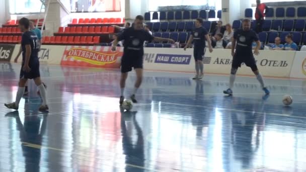 Durante un partido de Futsal — Vídeos de Stock