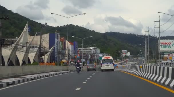 Snelweg van Phuket eiland — Stockvideo