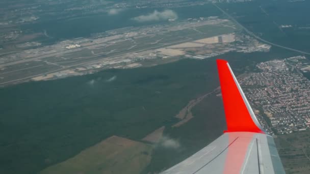 Frankfurt Airport aerial — Stock Video