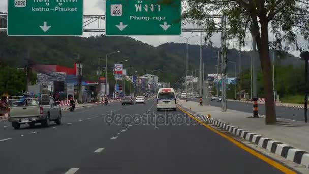 Autobahn der Insel Phuket — Stockvideo