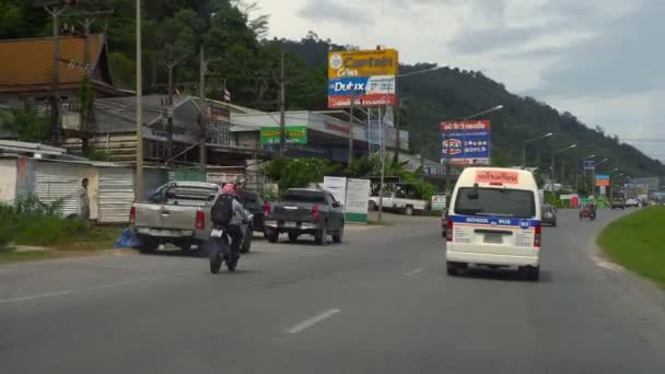 Autobahn der Insel Phuket — Stockvideo