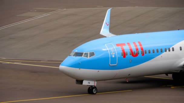 TUI Fly Boeing 737 rodaje termina — Vídeos de Stock