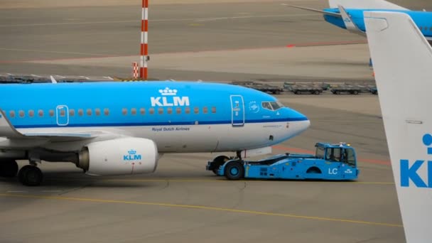 KLM Boeing 737 záv — Stock video