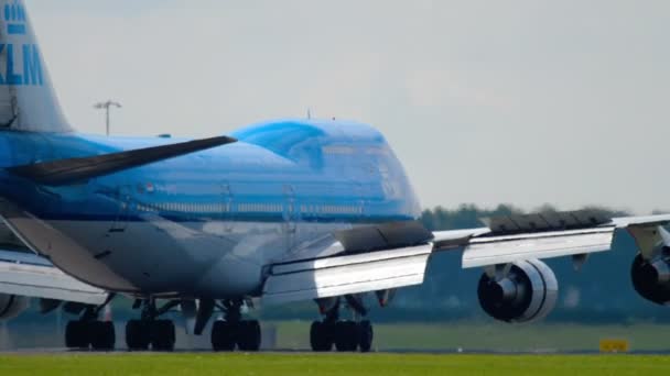 Самолёт Boeing 747 — стоковое видео