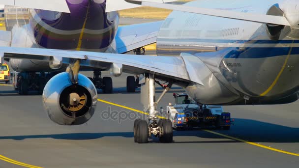 Traffico aeroportuale di Francoforte — Video Stock