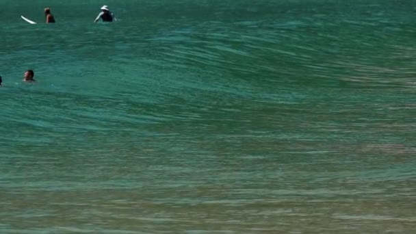 Vågor på the beach i Nai Harn, Thailand — Stockvideo